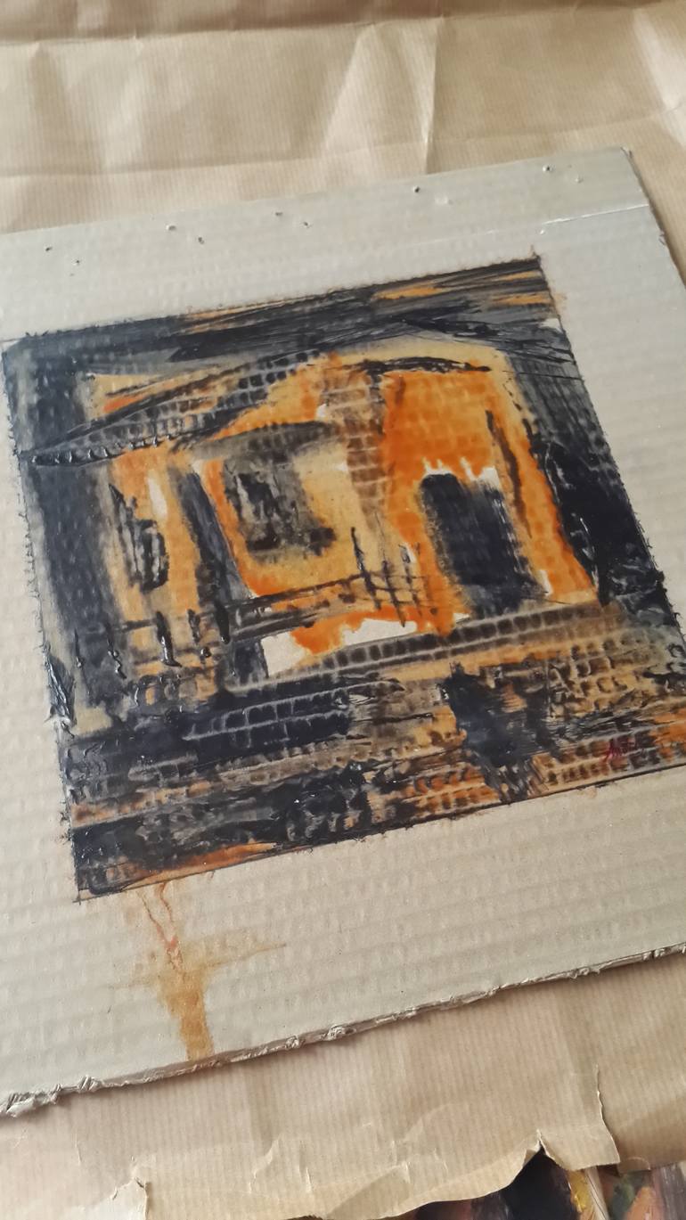 Original Abstract Expressionism Abstract Painting by Aslihan Kaplan Bayrak