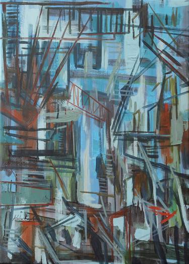 Print of Architecture Paintings by Aslihan Kaplan Bayrak