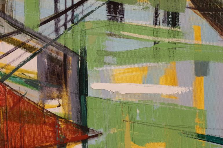 Original Abstract Expressionism Abstract Painting by Aslihan Kaplan Bayrak