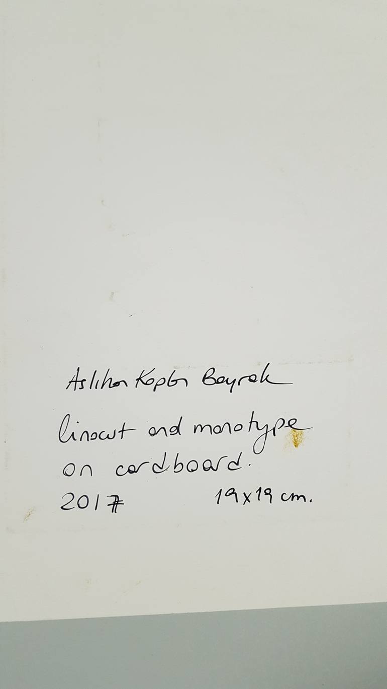 Original Expressionism Abstract Printmaking by Aslihan Kaplan Bayrak