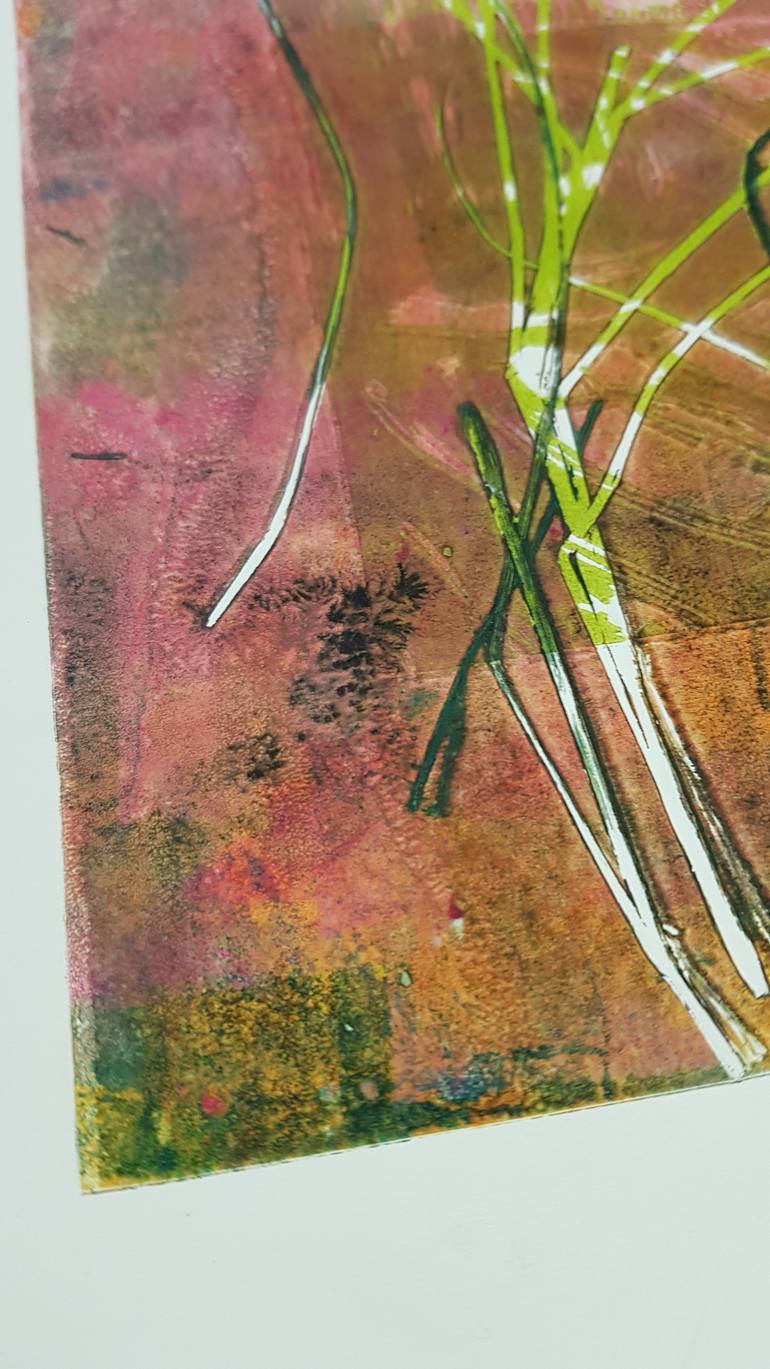 Original Expressionism Abstract Printmaking by Aslihan Kaplan Bayrak