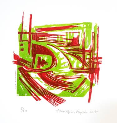 Print of Abstract Expressionism Abstract Printmaking by Aslihan Kaplan Bayrak