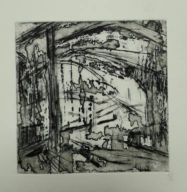 Original Abstract Printmaking by Aslihan Kaplan Bayrak