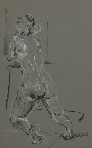 Original Abstract Nude Drawings by Vince Carl