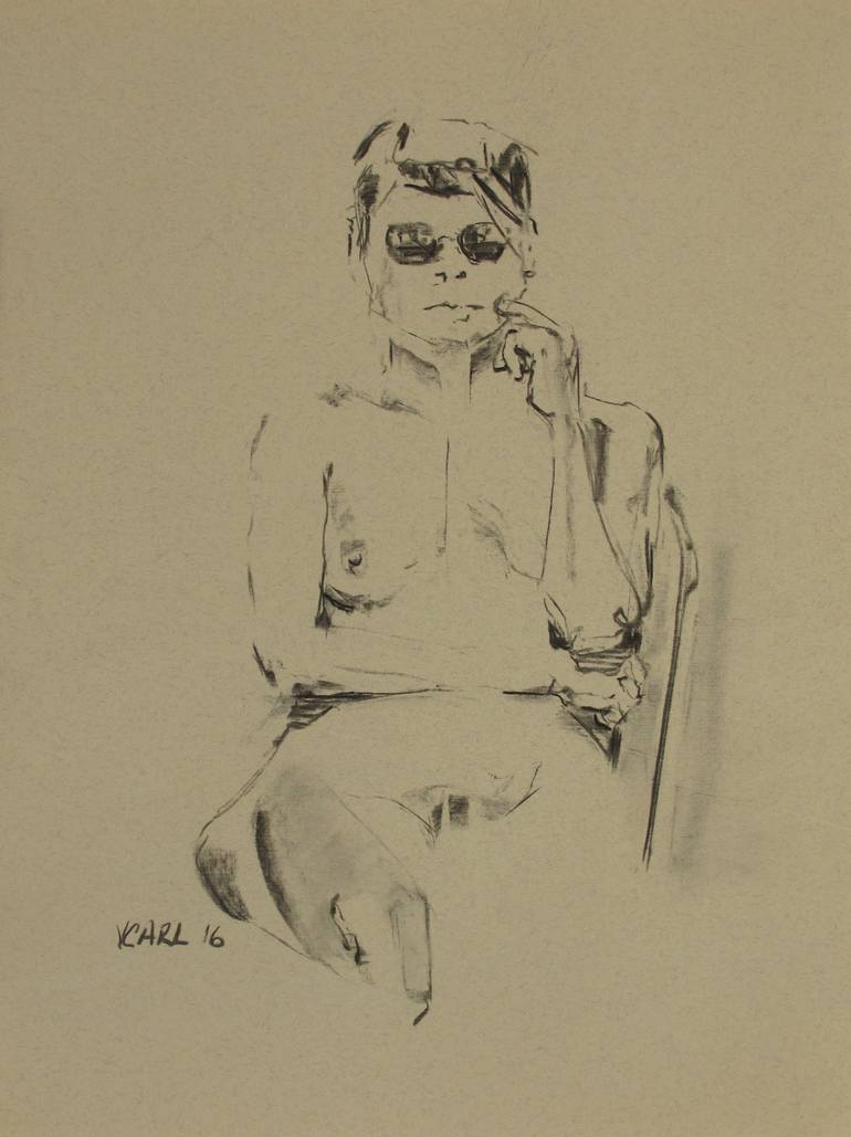 Original Nude Painting by Vince Carl