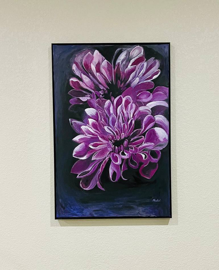 Original Art Deco Botanic Painting by Sheetal Mishra