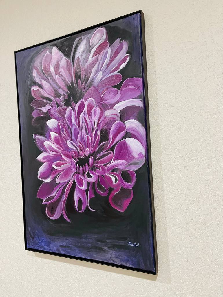 Original Art Deco Botanic Painting by Sheetal Mishra