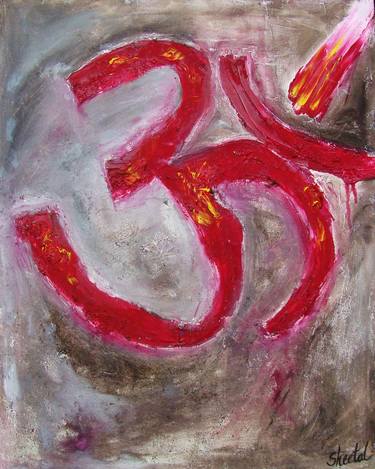 Print of Abstract Expressionism Calligraphy Paintings by sheetal mishra