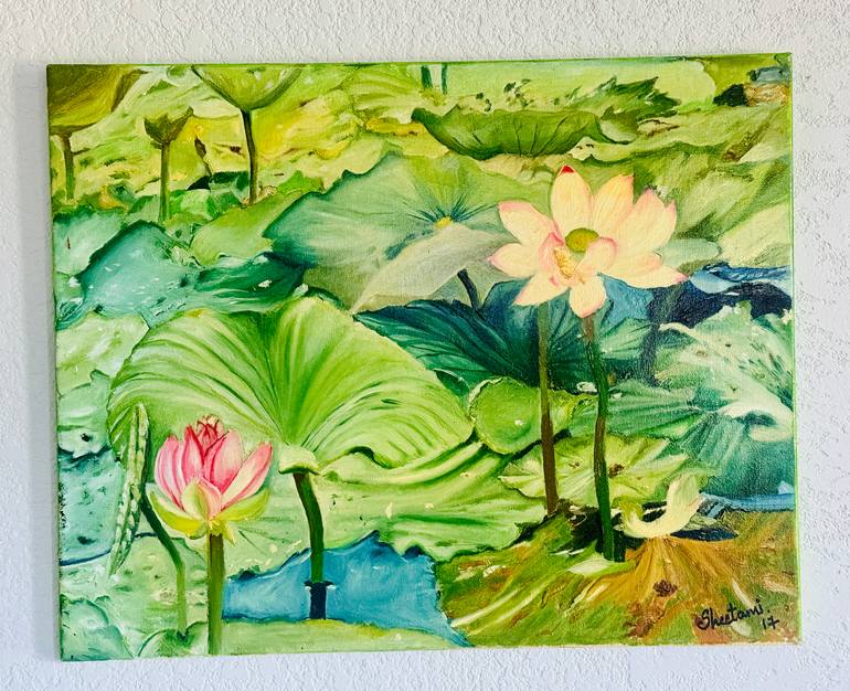 Original Realism Floral Painting by Sheetal Mishra