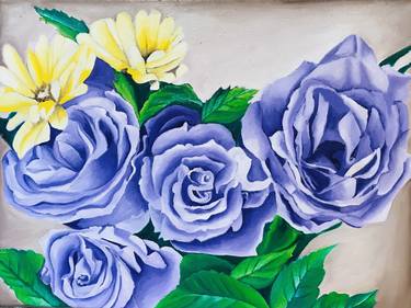 Original Fine Art Floral Paintings by sheetal mishra