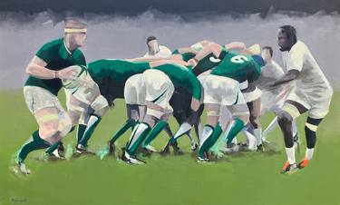 Original Figurative Sport Paintings by Clément Nivert