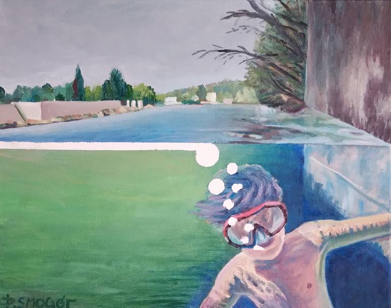 Original Figurative Children Paintings by Piotr Smogór
