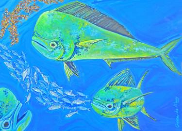 Print of Figurative Fish Paintings by Paola Correa de Albury