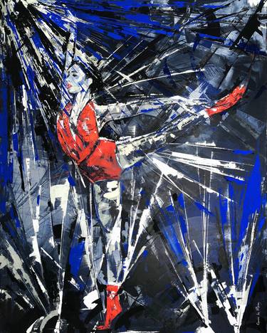 Original Abstract Expressionism Celebrity Paintings by Paola Correa de Albury