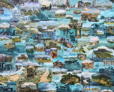 Original Conceptual Landscape Painting by M Demiak