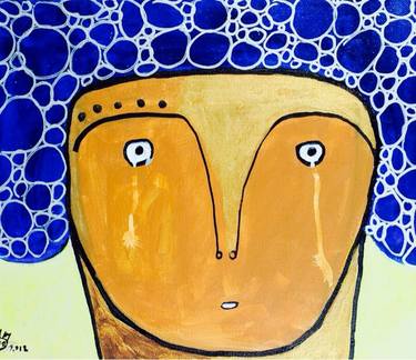 Original Figurative Portrait Painting by Sudandyo Aprilianto
