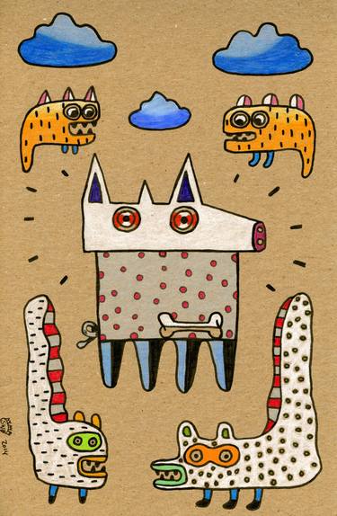 Original Figurative Animal Drawing by Sudandyo Aprilianto