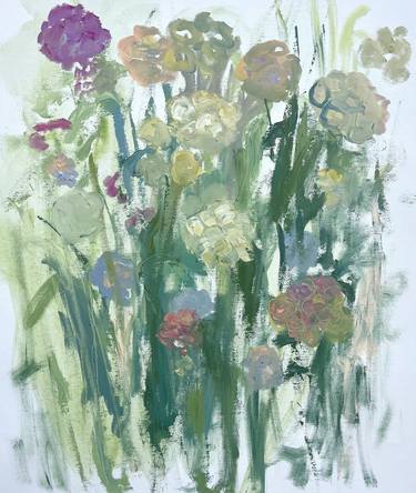 Original Expressionism Floral Paintings by Caroline Hall