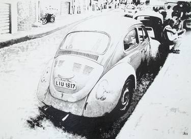 Original Illustration Automobile Paintings by Mattias Abrahamsson
