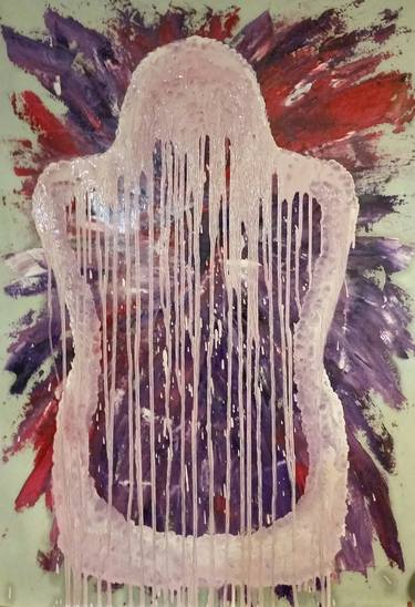 Original Abstract Expressionism Nude Paintings by ANTHONY F PEPE
