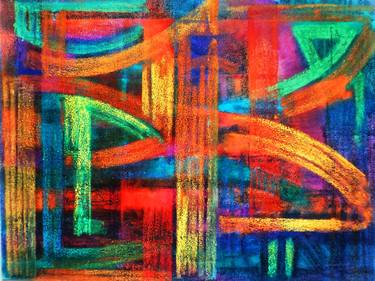 Print of Abstract Paintings by Benedict Olorunnisomo