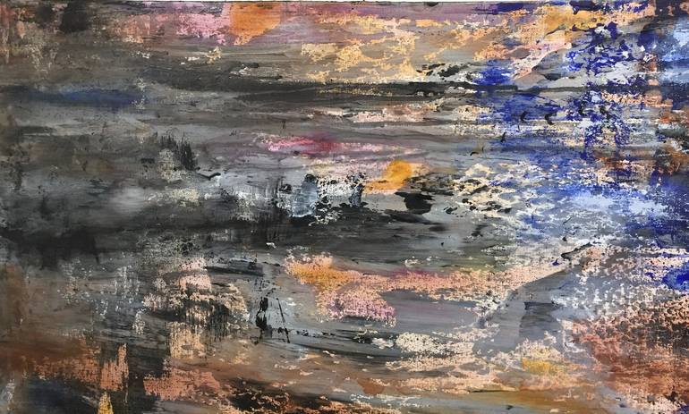 Original Abstract Expressionism Landscape Painting by Christina Ilene Thomas