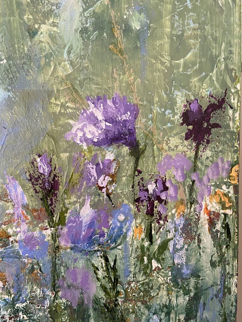 Original Impressionism Floral Painting by Christina Ilene Thomas