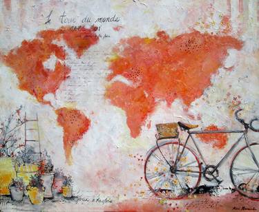 Print of Bicycle Paintings by Kim Normandin