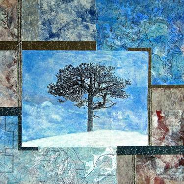 Original Abstract Landscape Collage by Liza Julien
