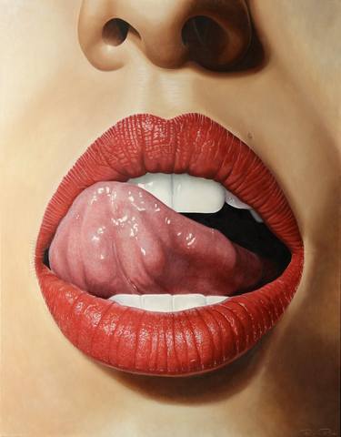 Saatchi Art Artist Ryan Rice; Paintings, “Lips II” #art