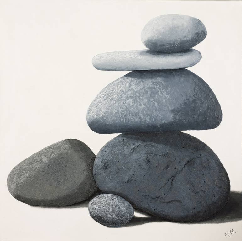 Northshore Cairn Painting By Garry Mcmichael Saatchi Art