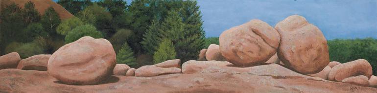 Elephant Rocks Panorama Painting By Garry Mcmichael Saatchi Art