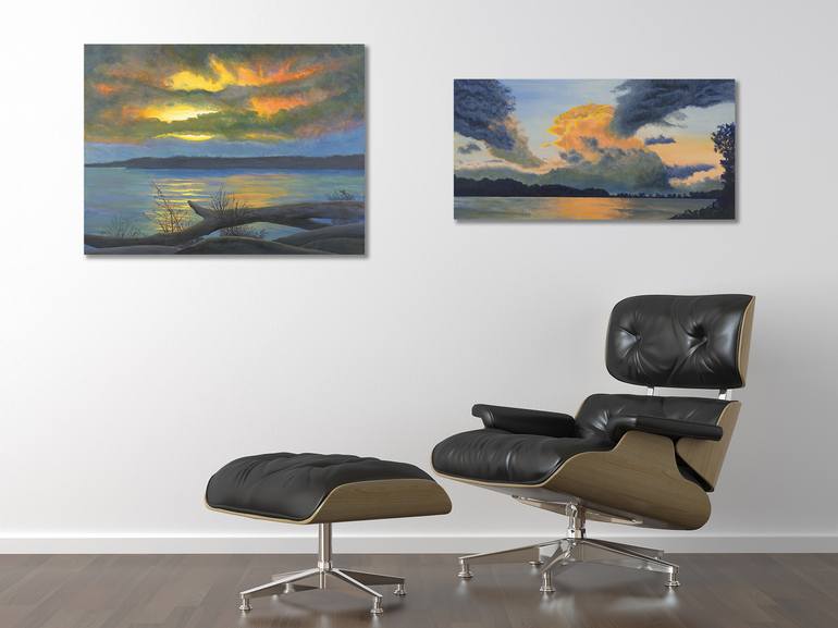 Confluence Sunset Summer Painting By Garry McMichael Saatchi Art