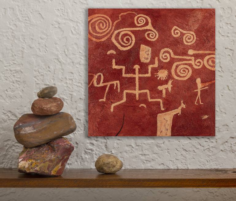 Maze Rocks Petroglyphs Painting By Garry Mcmichael Saatchi Art