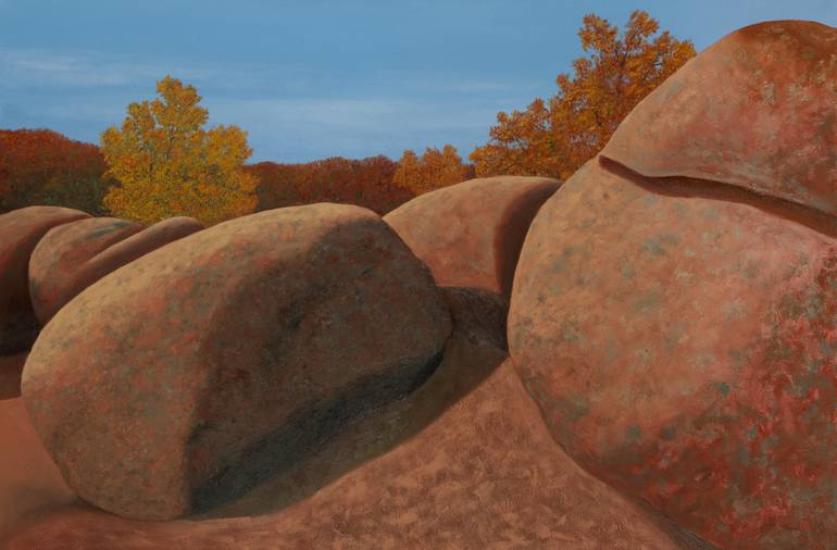 Elephant Rocks Iv Autumn S Peak Painting By Garry Mcmichael Saatchi Art