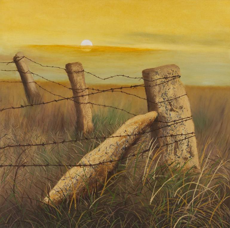 Cornerstone Kansas Rockposts Painting By Garry Mcmichael Saatchi Art