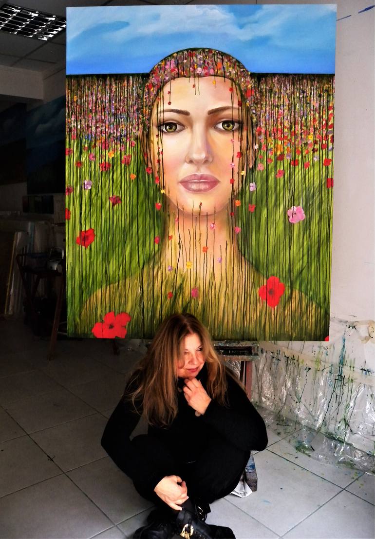 Original Portrait Painting by Daniela Carletti