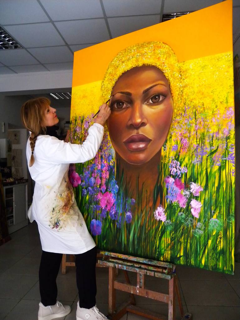 Original Figurative People Painting by Daniela Carletti