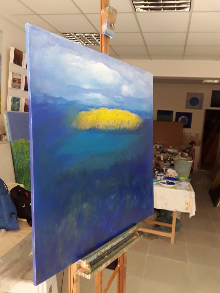 Original Modernism Landscape Painting by Daniela Carletti