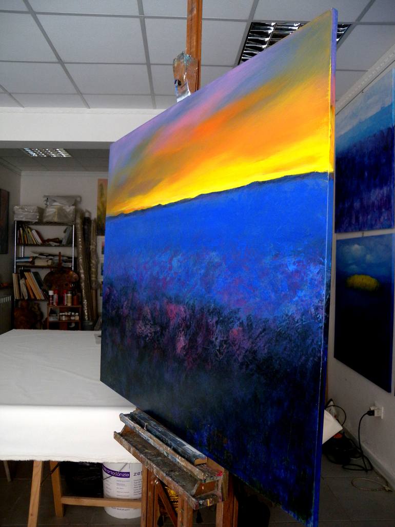 Original Modernism Landscape Painting by Daniela Carletti