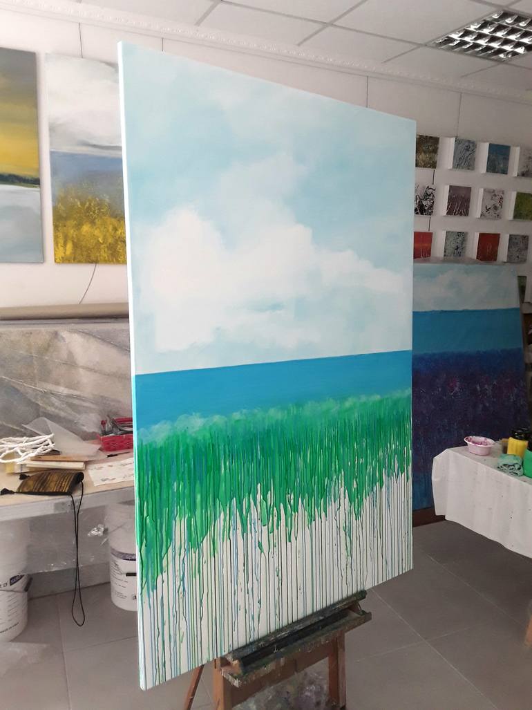 Original Modernism Landscape Painting by Daniela Carletti