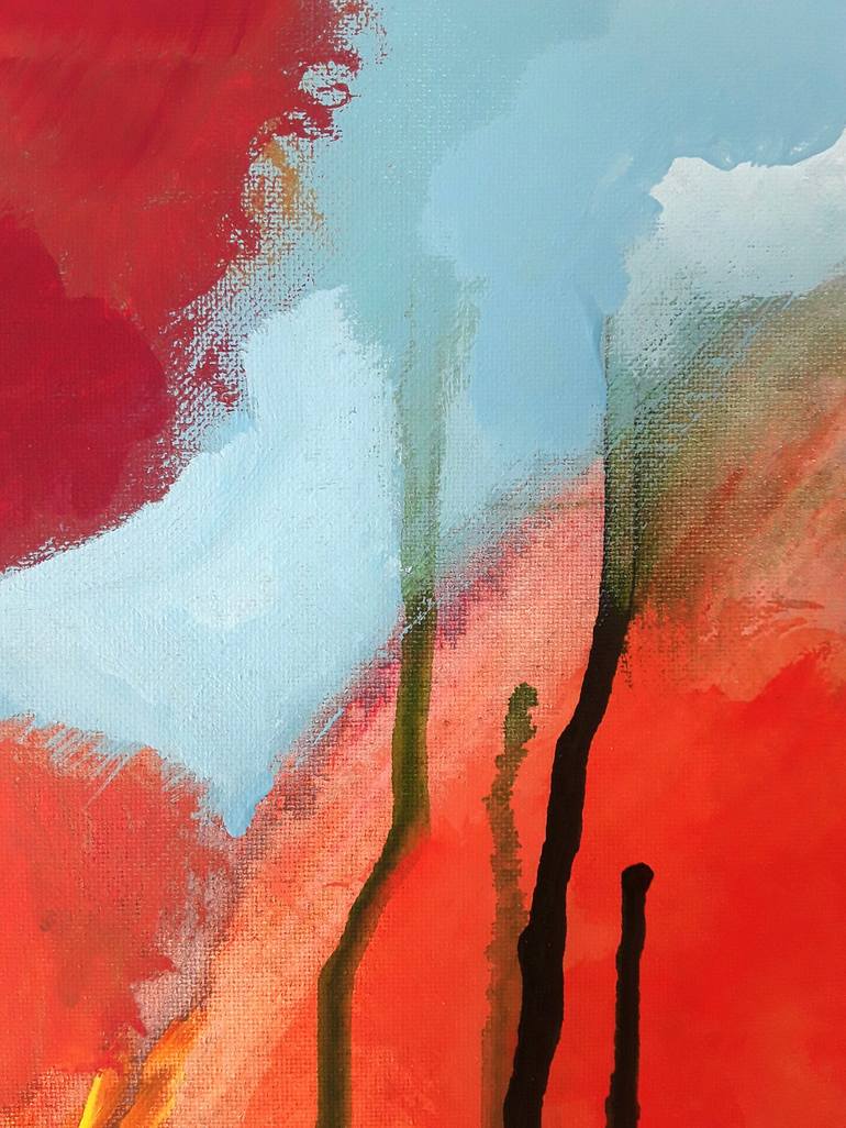 Original Abstract Expressionism Nature Painting by Daniela Carletti