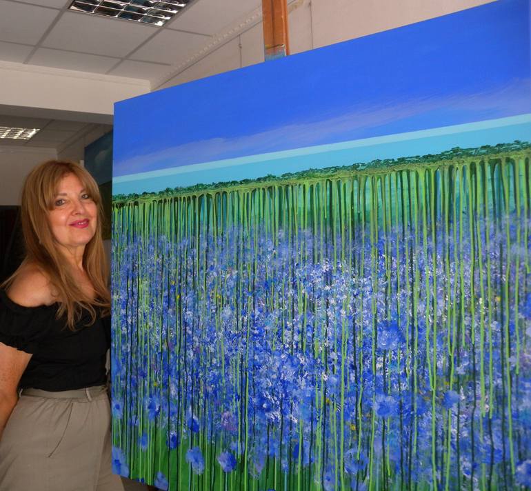 Original Modernism Landscape Painting by Daniela Carletti