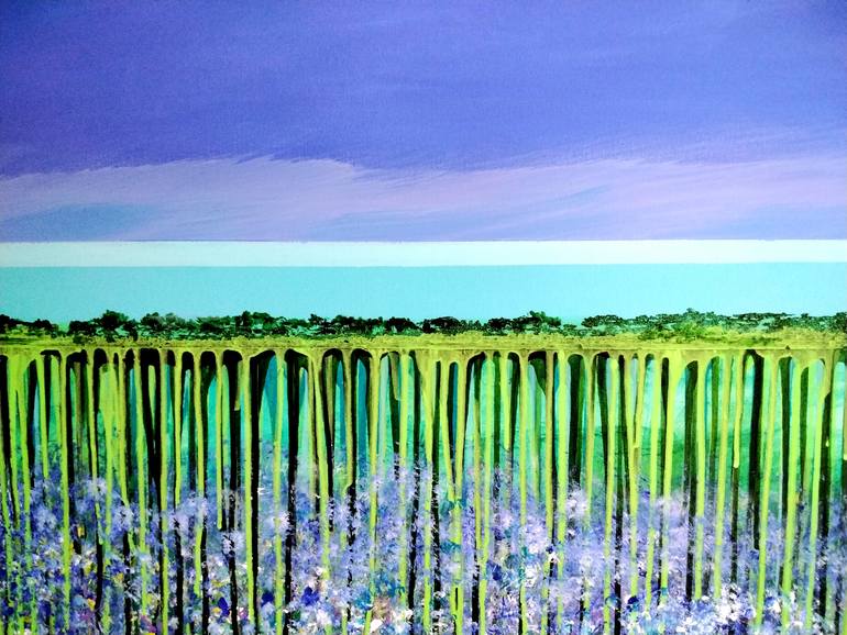 Original Modernism Landscape Painting by Daniela Carletti