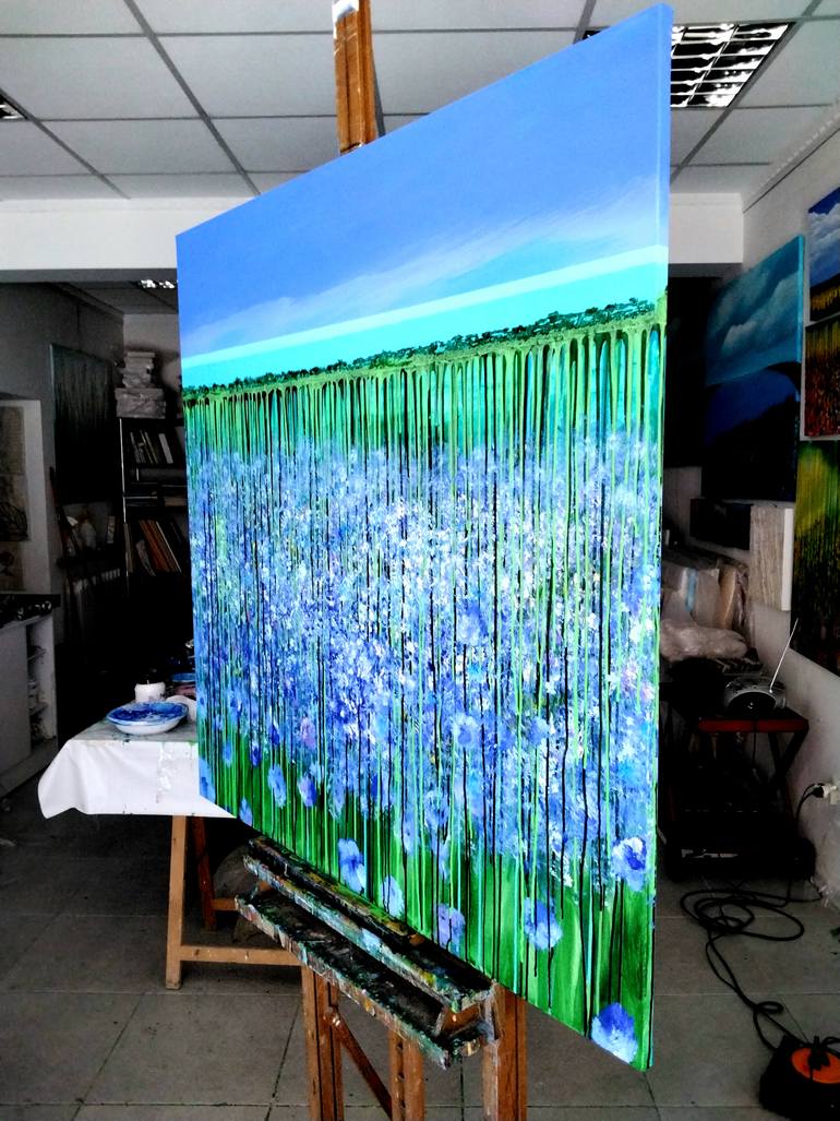 Original Modernism Landscape Painting by Daniela Carletti