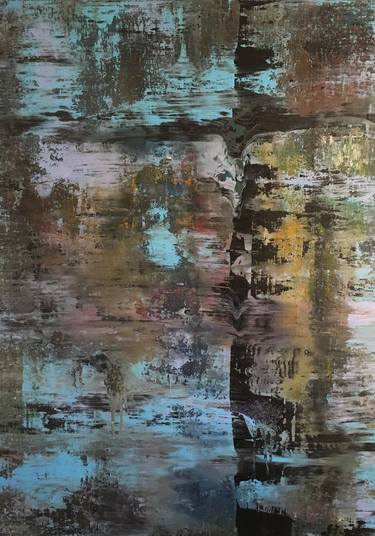 Original Fine Art Abstract Paintings by Yvette Lopez