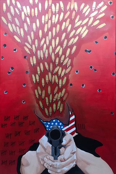 Print of Conceptual Political Paintings by Yvette Lopez