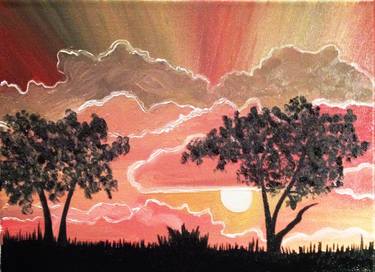 Original Expressionism Landscape Paintings by Annastaysia Savage