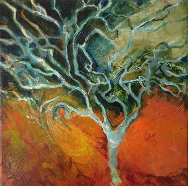 Original Fine Art Tree Paintings by Dor Duncan