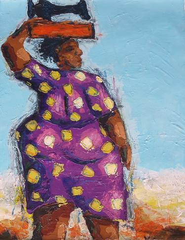 Print of Expressionism Women Paintings by Nicky Chovuchovu